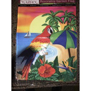 Garden Flag  Paradise Parrot 12.5 x 18 Erin's Gard